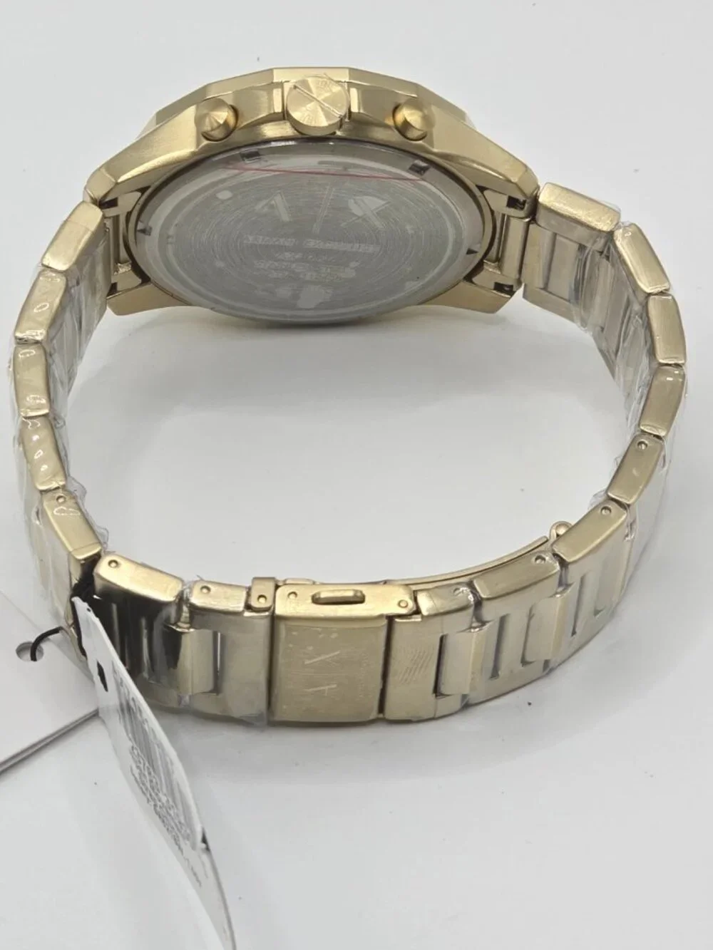 Armani Exchange Men's Gold-Tone Chronograph Watch & Bracelet Set AX7151SET